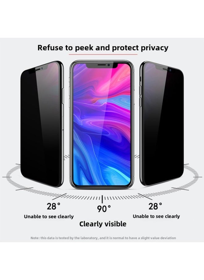Generic - For IPhone16promax Anti-peep Tempered Film Apple 13pro/15 Full Screen 28 Degree Anti-peep Mobile Phone Film-Color:28 ° Peep-proof Tempered Film (with Packaging)-Size:iPhone15pro Max - Image 1