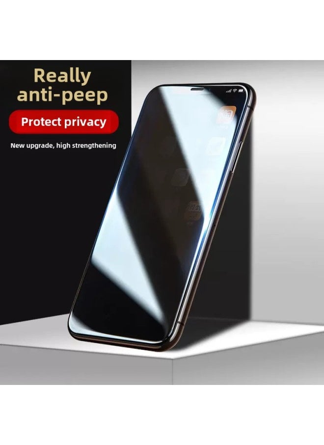 Generic - For IPhone16promax Anti-peep Tempered Film Apple 13pro/15 Full Screen 28 Degree Anti-peep Mobile Phone Film-Color:28 ° Peep-proof Tempered Film (with Packaging)-Size:iPhone15pro Max - Image 1