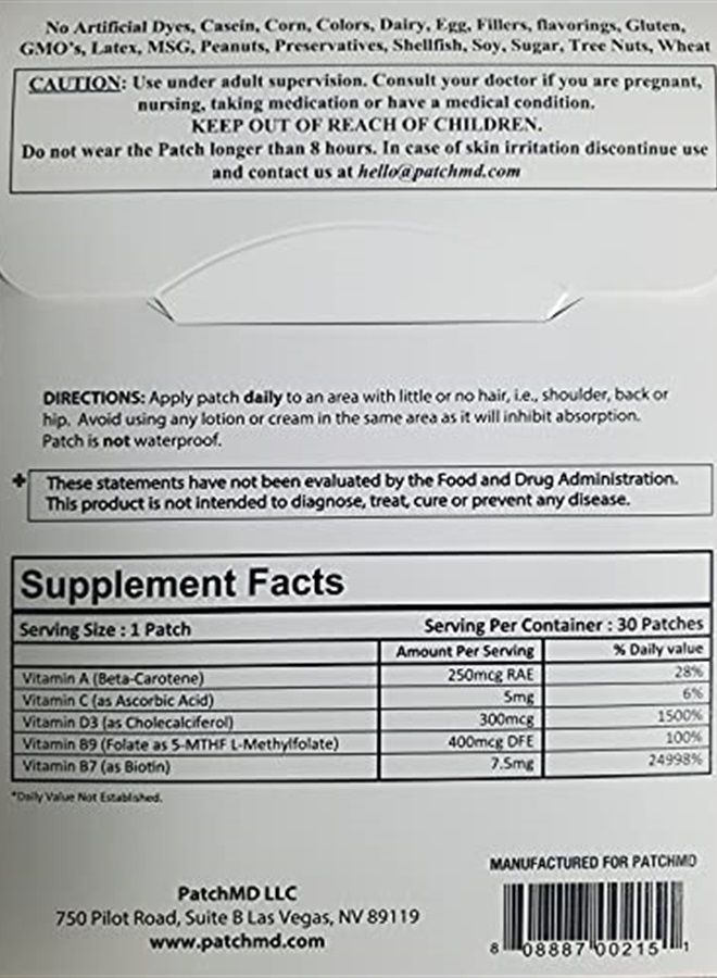 PatchMD Biotin Plus Patches - 30 Days Supply  - Image 2