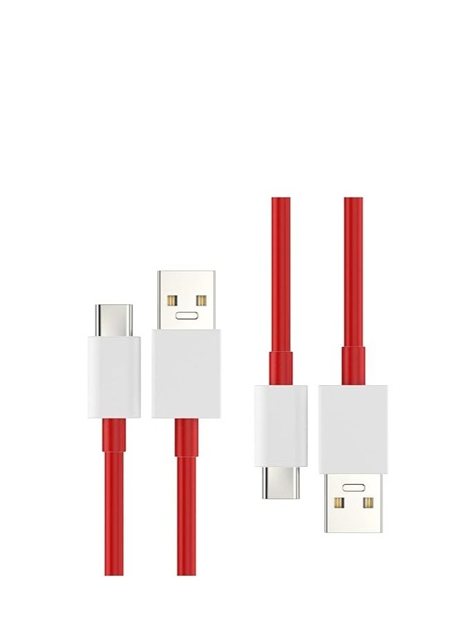 ELTRAZONE - "Ultra-Fast USB Type-C Charging Cable Compatible with OnePlus 11, 10 Pro, 9, 10T, 9R, 10R, 9RT, 8T, 8, 7T, 7, 6, 6T, Pro, 5T, Nord, N20 SE, N10, N300, CE 2, Lite 2T, N100, N200" - Image 1