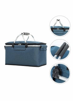 SYOSI Picnic Basket Collapsible Picnic Bag Grocery Basket Portable Cooler Basket Large Picnic Tote for Camping Travel Picnic  - Image 1