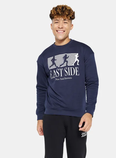 JACK & JONES East River Long Sleeve Sweatshirt