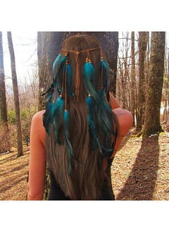 Boho Feather Headbands Indian Gypsy Costume Feather Headpiece Blue Hippie Headband Hair Band Festival Headdress Handmade Feather Hair Accessories (Type A) - pzsku/Z2DF4B88D18AD579B308AZ/45/_/1735567089/5719ad2e-b4e8-4c89-81e9-4c4aba1c97f6