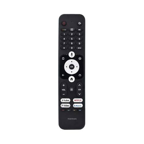 marman® Compatible with Haier Google Tv Remote Control Model HTR-U31 Suitable for LE32K800GT LE43K800UGT LE50K800UGT LE55K800UGT LE65K800UGT Television with Voice Command - Pairing Must! - Image 1