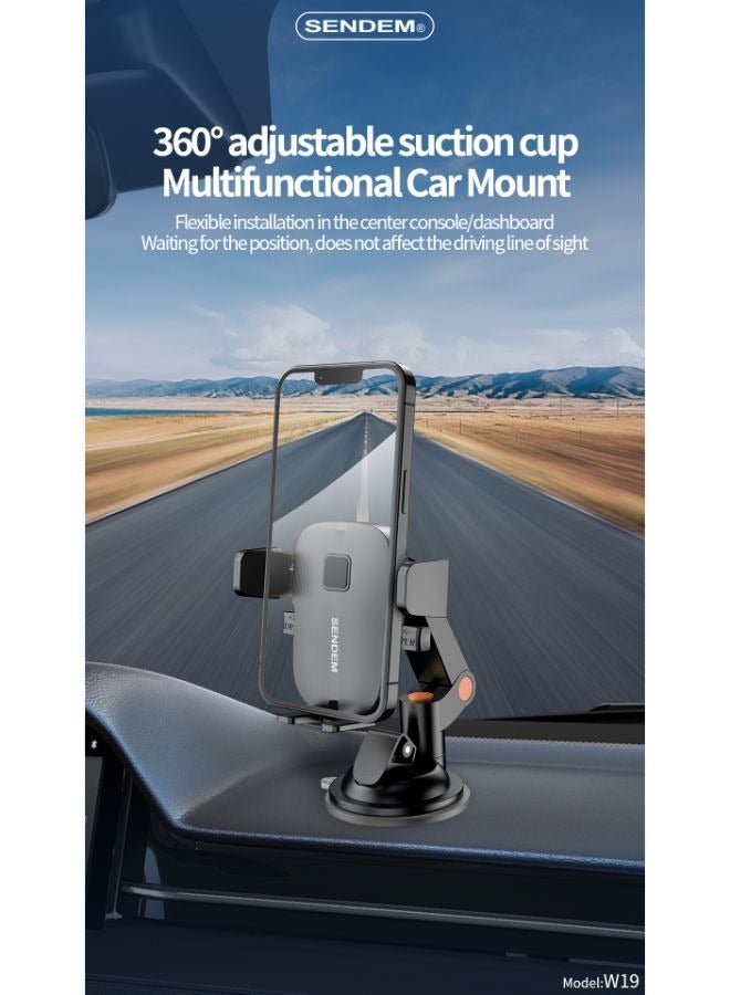 سيندم حامل سيارة بكوب شفط قابل للتعديل - Image 5