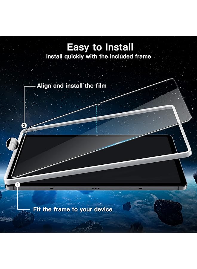 Jetech Screen Protector For Samsung Galaxy Tab S8 2022 Tab S7 2020 11 Inch Sm X700 X706 T870 T875 T878 With Easy Installation Frame Tempered Glass Film Hd Clear 2 Pack - Image 2