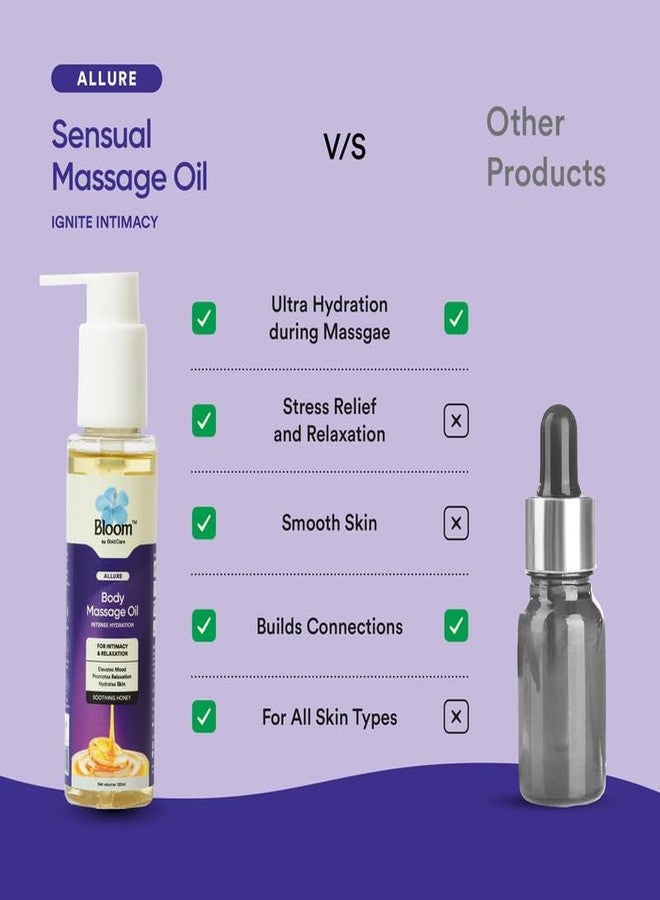 Bloom by Boldcare Bloom by Bold Care Sensual Massage Oil | For Couples Massage | Reduces Fatigue and Stress | Hydrates Skin | Builds Connections | Natural Massage Oil with Pure Honey | For Sensitive Skin | (120 ml) - Image 5