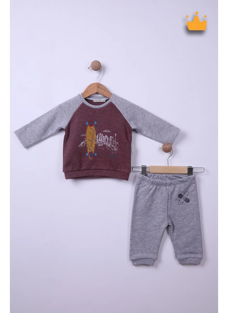 Pino Baby Babyhola 6-24 Months Skateboarding Baby Boy Tracksuit 12044