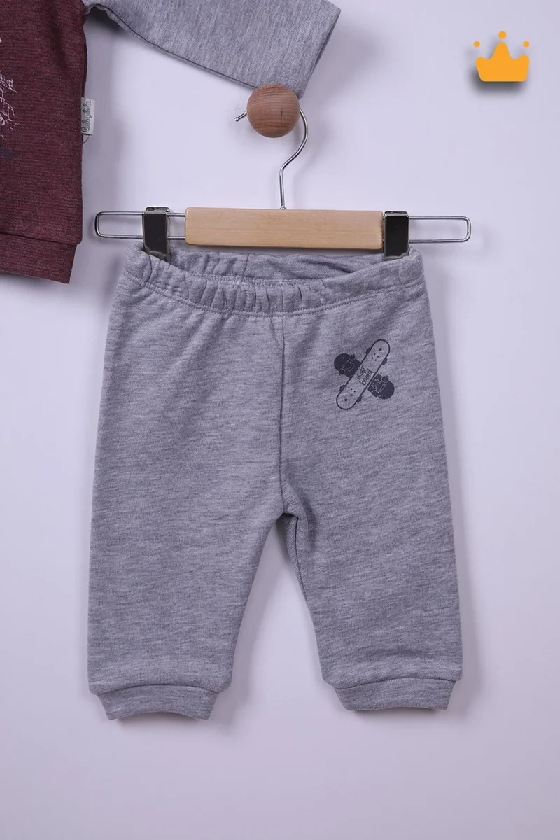 بينو بيبي Babyhola 6-24 Months Skateboarding Baby Boy Tracksuit 12044