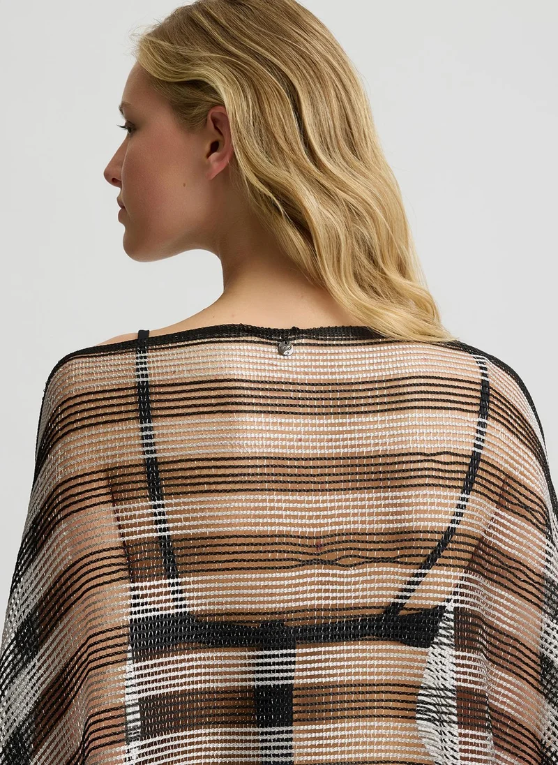 Liu Jo Striped poncho