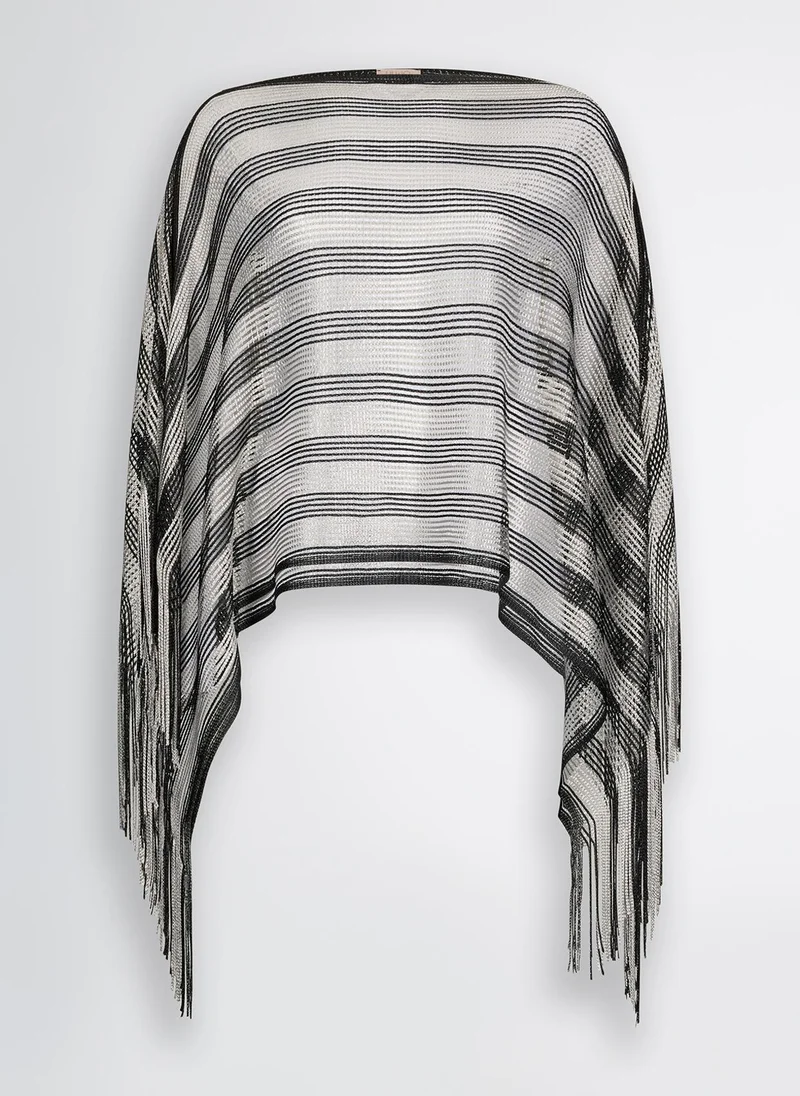 Liu Jo Striped poncho