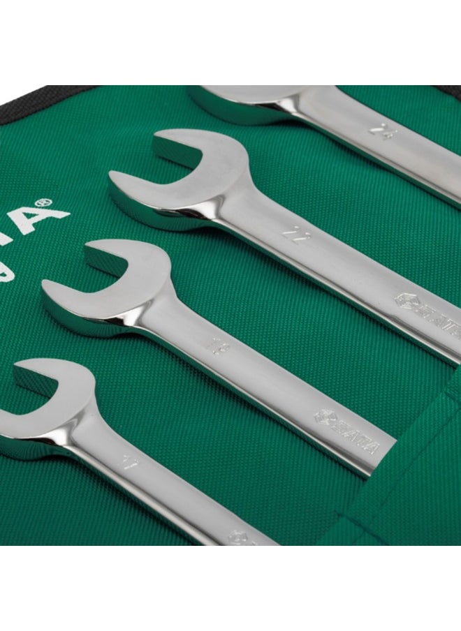 Sata - SATA GL08009 8-Piece Metric Double Open End Wrench Set - Image 1