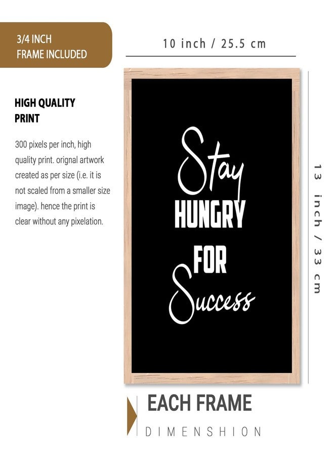walllane - Motivational Wall Poster for Living Room, Bedroom, Office | Framed Painting | Poster With Frame | Frames For Wall Decor (10 Inch x 13 Inch) Set Of 6 Cate- I - Image 5