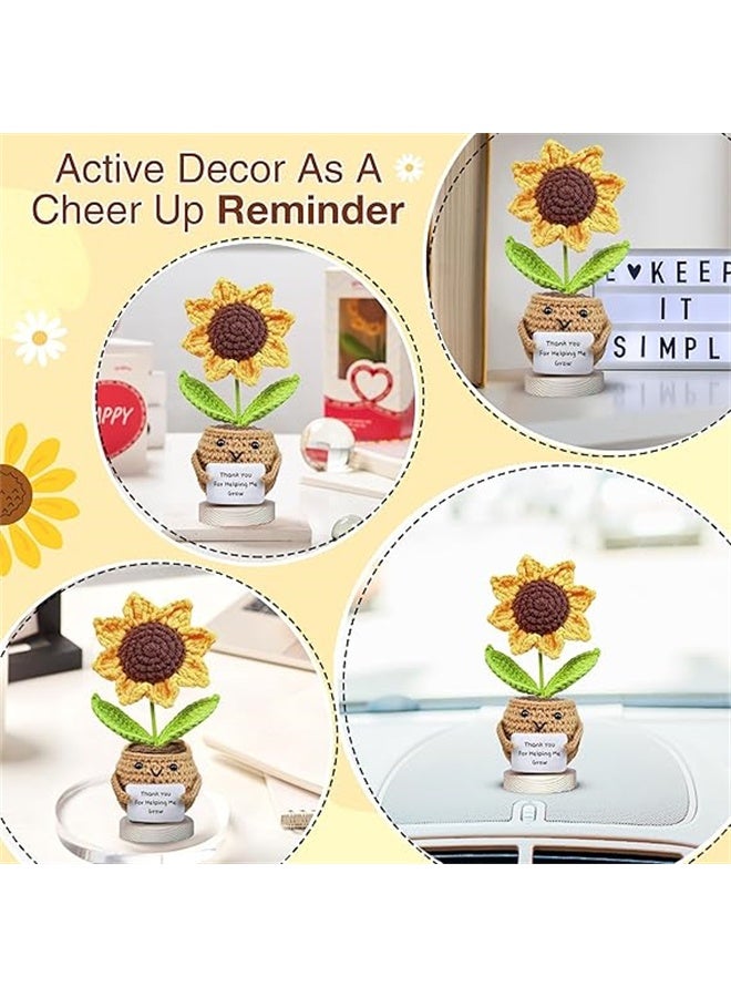 هومستر دمية عباد الشمس الإيجابية الطواشي مع بطاقة، شكرا هدية التقدير لعيد ميلاد، التقاعد، هدية التخرج زميل العمل، المعلم، أفضل صديق - Image 4