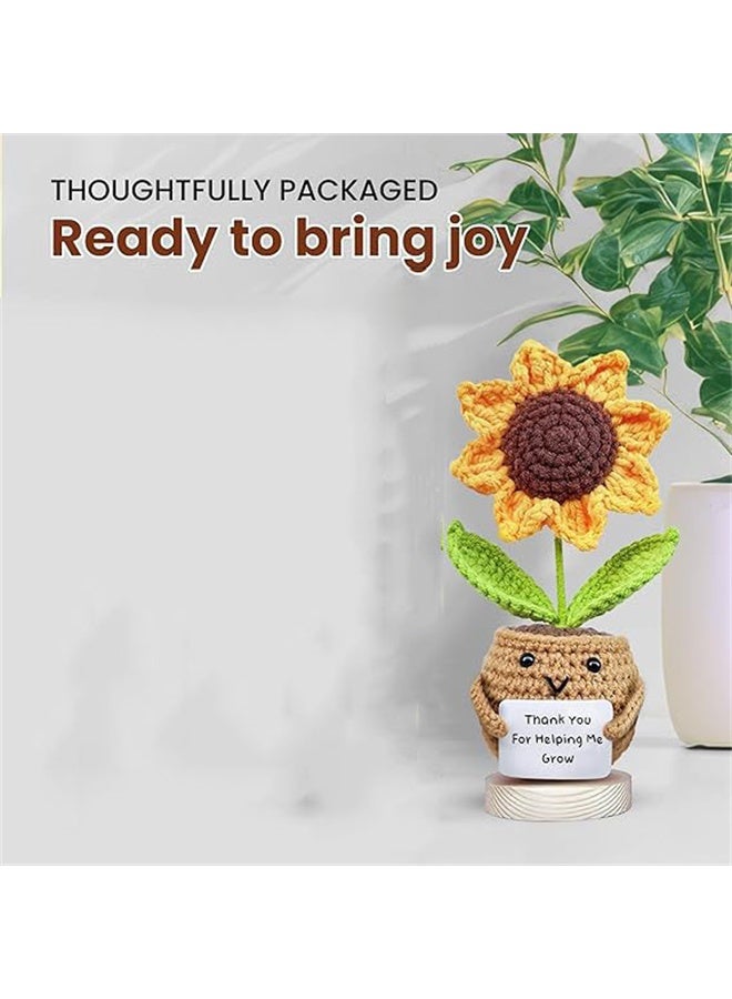 هومستر دمية عباد الشمس الإيجابية الطواشي مع بطاقة، شكرا هدية التقدير لعيد ميلاد، التقاعد، هدية التخرج زميل العمل، المعلم، أفضل صديق - Image 5