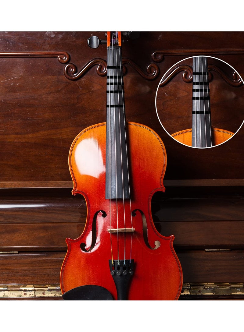 SOLARAE 2 Rolls Violin Fingering Tape for Fretboard, 216 ft/66m Orchestral Instrument Fingering Tape Fingerboard Tape Note Positions Violin Accessories for Beginners Cello Guitar - Black - Image 5