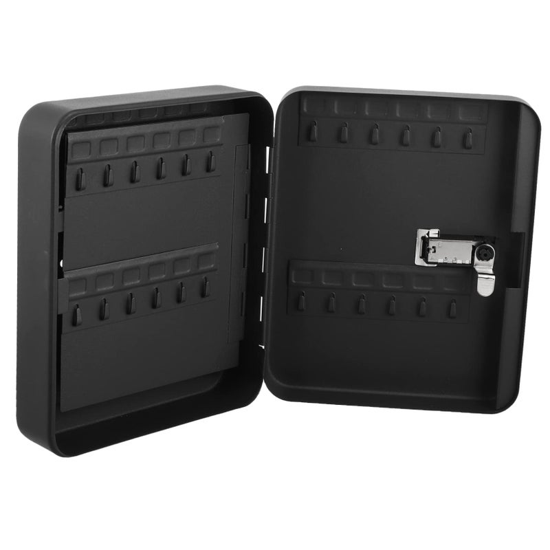 Wall Mounted Key Security Cabinet with Code Lock 4 Hooks for Home Car Dealerships Key Organizer Box - Image 2