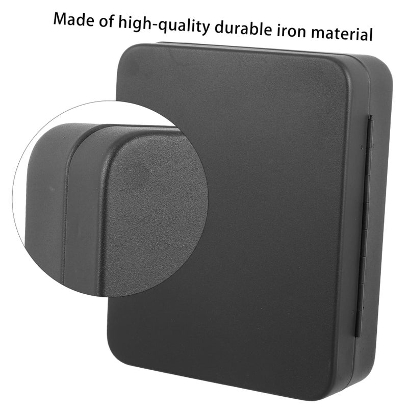 Wall Mounted Key Security Cabinet with Code Lock 4 Hooks for Home Car Dealerships Key Organizer Box - Image 5