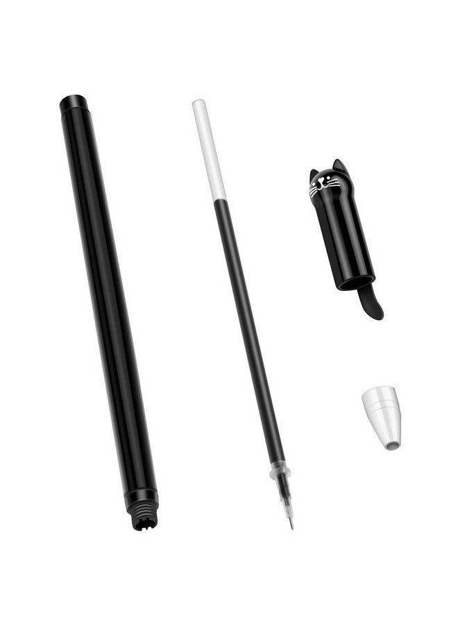 Tbestmax 24 Pcs 0.38 Mm Cute Cat Pen Gel Pens Black Ball Point Pens For School Office Supplies - Image 3
