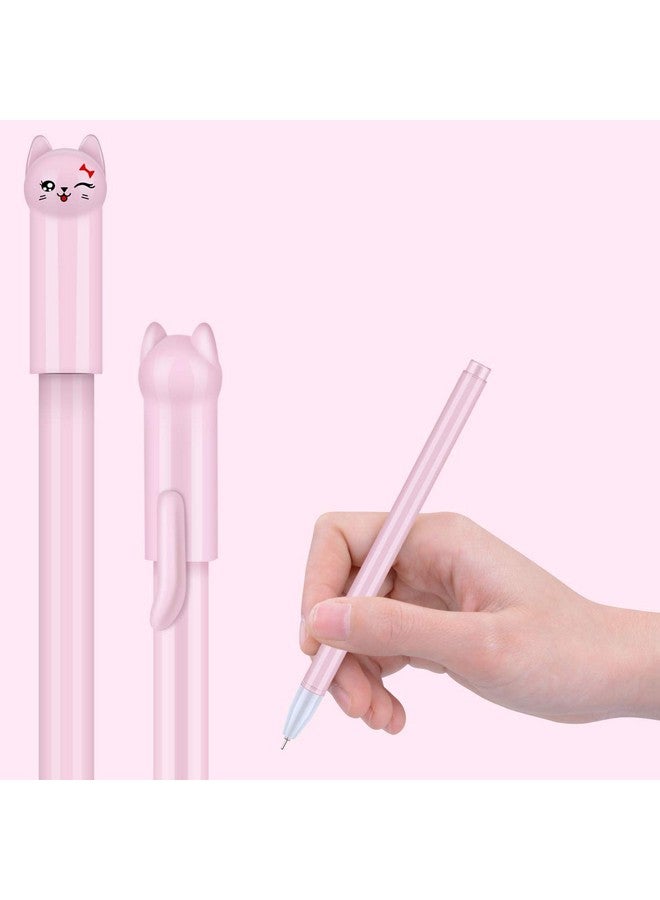 Tbestmax 24 Pcs 0.38 Mm Cute Cat Pen Gel Pens Black Ball Point Pens For School Office Supplies - Image 4