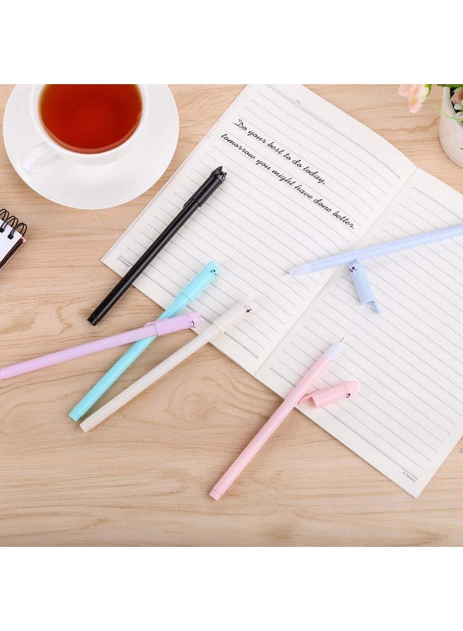 Tbestmax 24 Pcs 0.38 Mm Cute Cat Pen Gel Pens Black Ball Point Pens For School Office Supplies - Image 5