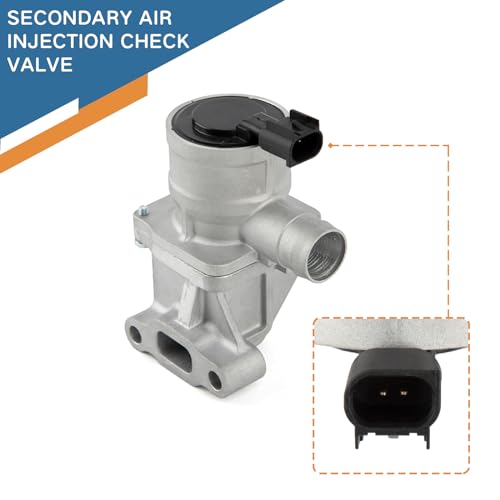 Baxzl Secondary Air Injection Check Valve with Gasket for GMC Envoy XL XUV Chevy Trailblazer EXT Buick Rainier 2004 2005 Oldsmobile Bravada 2004 Saab 9-7x 2005 4.2L L6 Replaces 12575655 214-2222 - Image 3