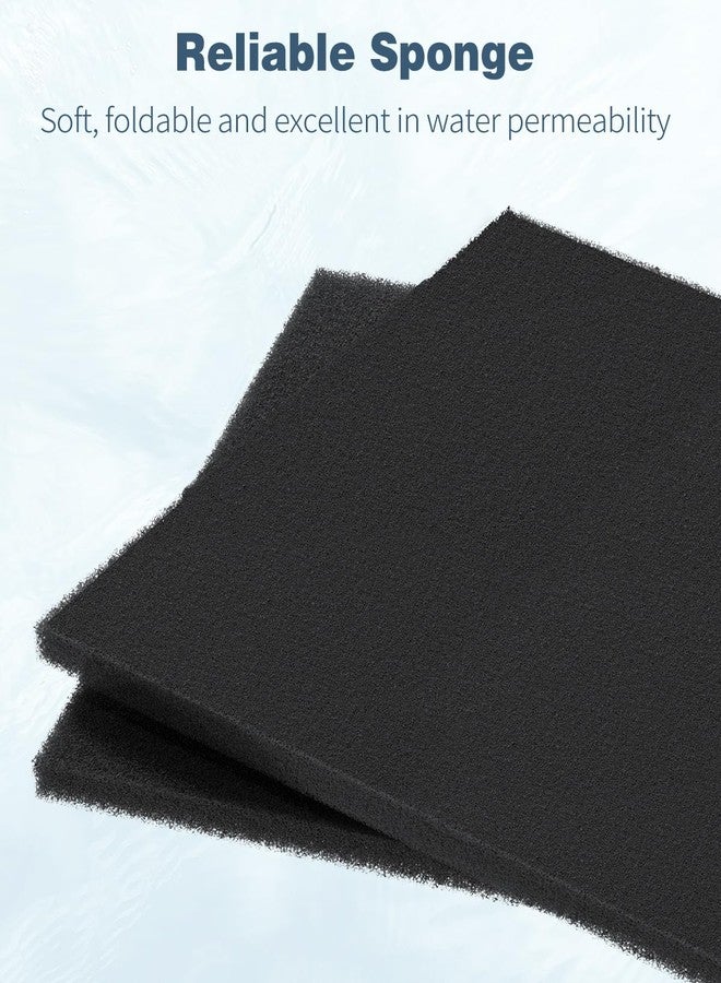 باوفلي وسادة ترشيح أحواض السمك من باوفلاي، مقاس 20 بوصة طول × 20 بوصة عرض × 1 بوصة ارتفاع، 20PPI، لفة إسفنجية لترشيح أحواض السمك، عبوة من قطعتين - Image 2