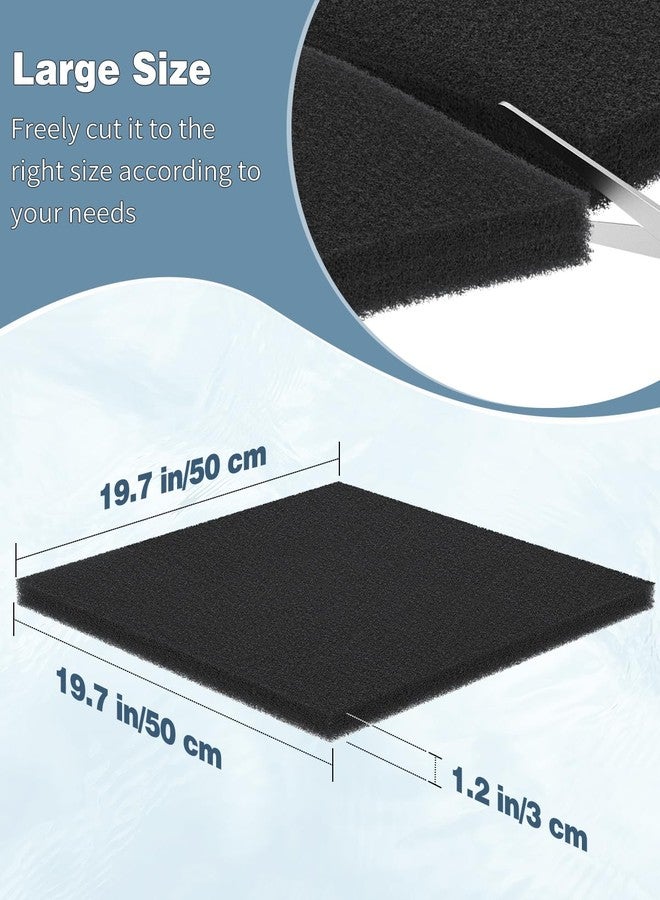 باوفلي وسادة ترشيح أحواض السمك من باوفلاي، مقاس 20 بوصة طول × 20 بوصة عرض × 1 بوصة ارتفاع، 20PPI، لفة إسفنجية لترشيح أحواض السمك، عبوة من قطعتين - Image 4