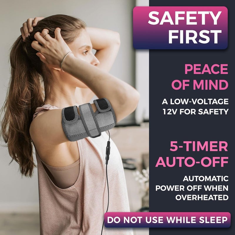 Creatrill سوار تسخين الذراع العلوي وسادة تسخين للذراع لعلاج التهاب الأوتار العضلية وإجهاد العضلات - Image 5