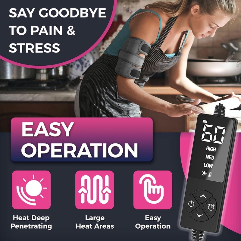 Creatrill سوار تسخين الذراع العلوي وسادة تسخين للذراع لعلاج التهاب الأوتار العضلية وإجهاد العضلات - Image 2