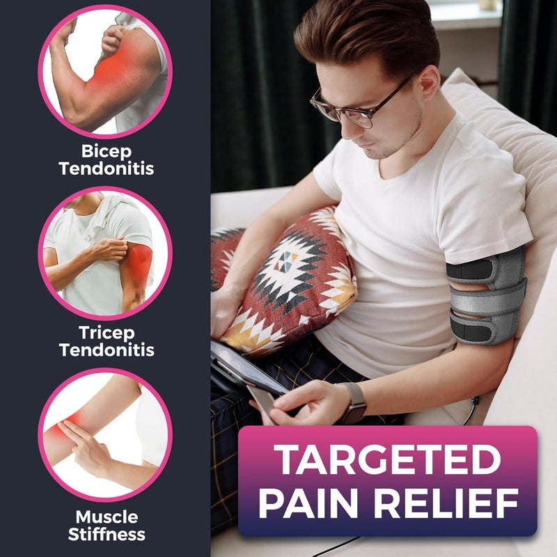 Creatrill سوار تسخين الذراع العلوي وسادة تسخين للذراع لعلاج التهاب الأوتار العضلية وإجهاد العضلات - Image 4
