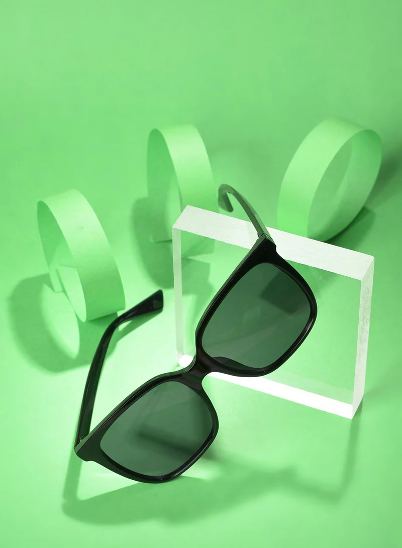 Haute Sauce Black Lens Black Butterfly Sunglasses
