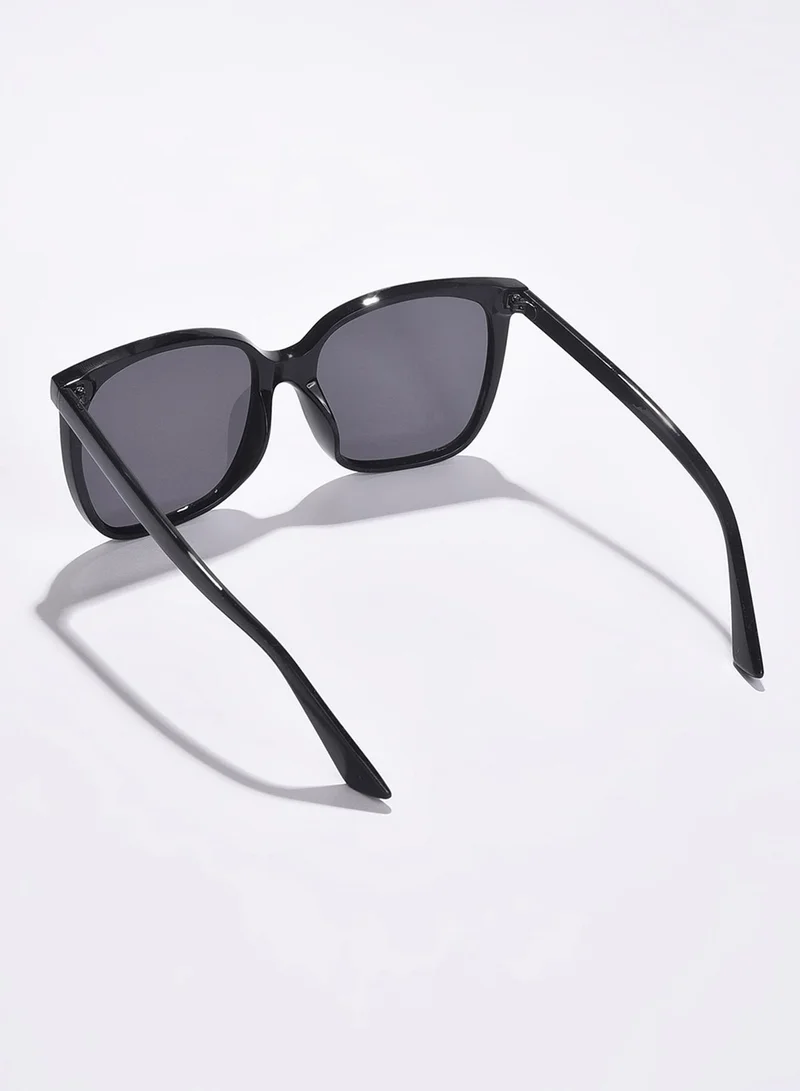 Haute Sauce Black Lens Black Butterfly Sunglasses
