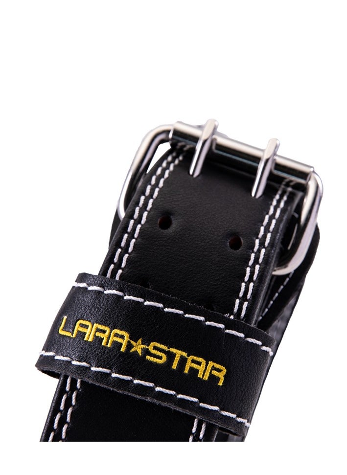LARA STAR - LS0828 Cowhide Embroidered Weight Lifting Belt - Image 1