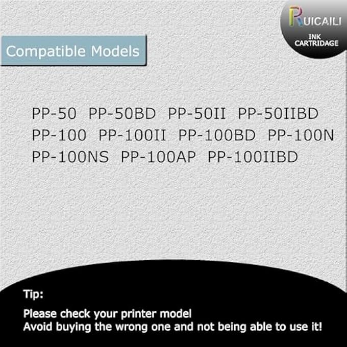 COMPATIBLE PP-50 PP-100 PP50 PP100 INK CARTRIDGE PJIC1 PJIC2 PJIC3 PJIC4 PJIC5 PJIC6 USE WITH DISCPRODUCER PP-50 PP-50BD PP-100N PP-100IIBD PP-100II PP-100AP PRINTER, 6 PACK - Image 3