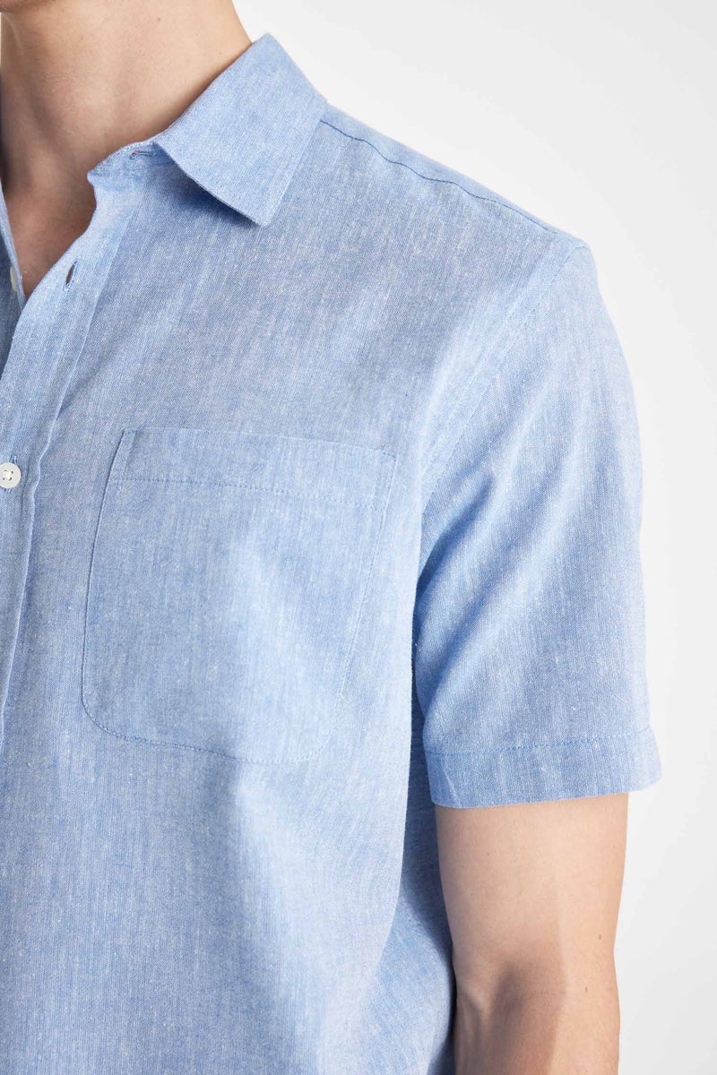 DeFacto Man Regular Fit Polo Collar Short Sleeve Shirt - Image 5