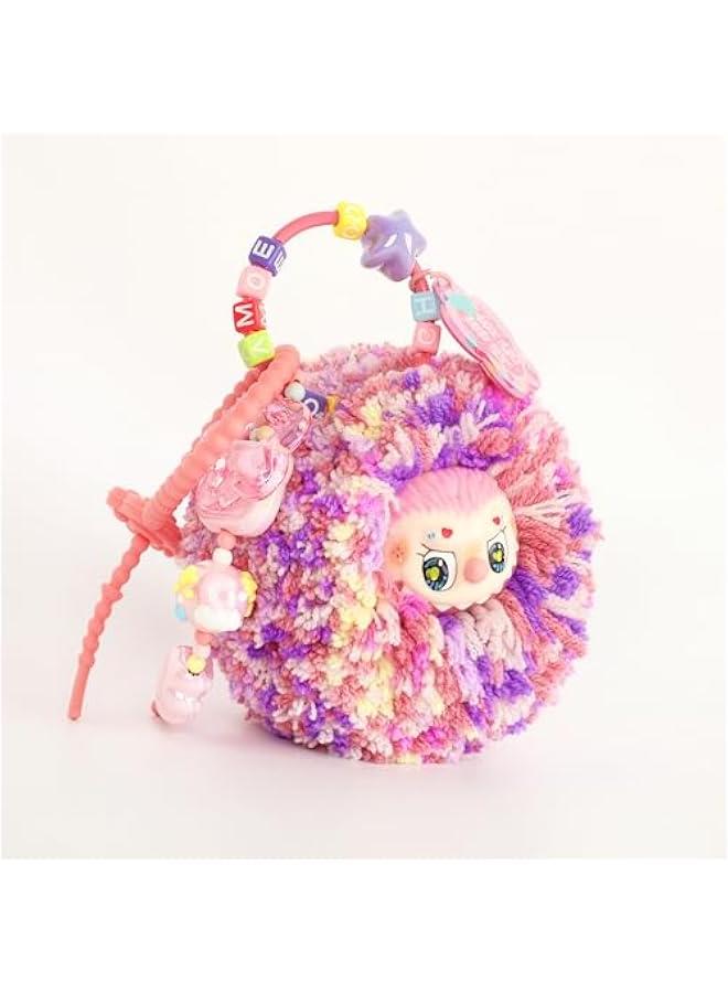 Labubu Keychain Plush Bag Charm Key Chain Cute Purse Handbags Accessories Kawaii Gift for Women  - Image 2