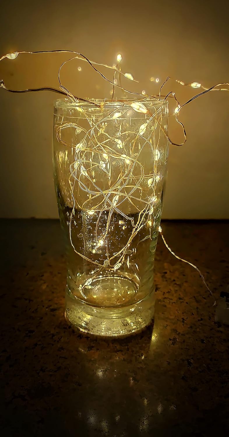 K3 Wire String Fairy Lights Waterproof 30 LED Powered by 2AA Battery 3 MeterWarm WhitePack 4 - Image 2