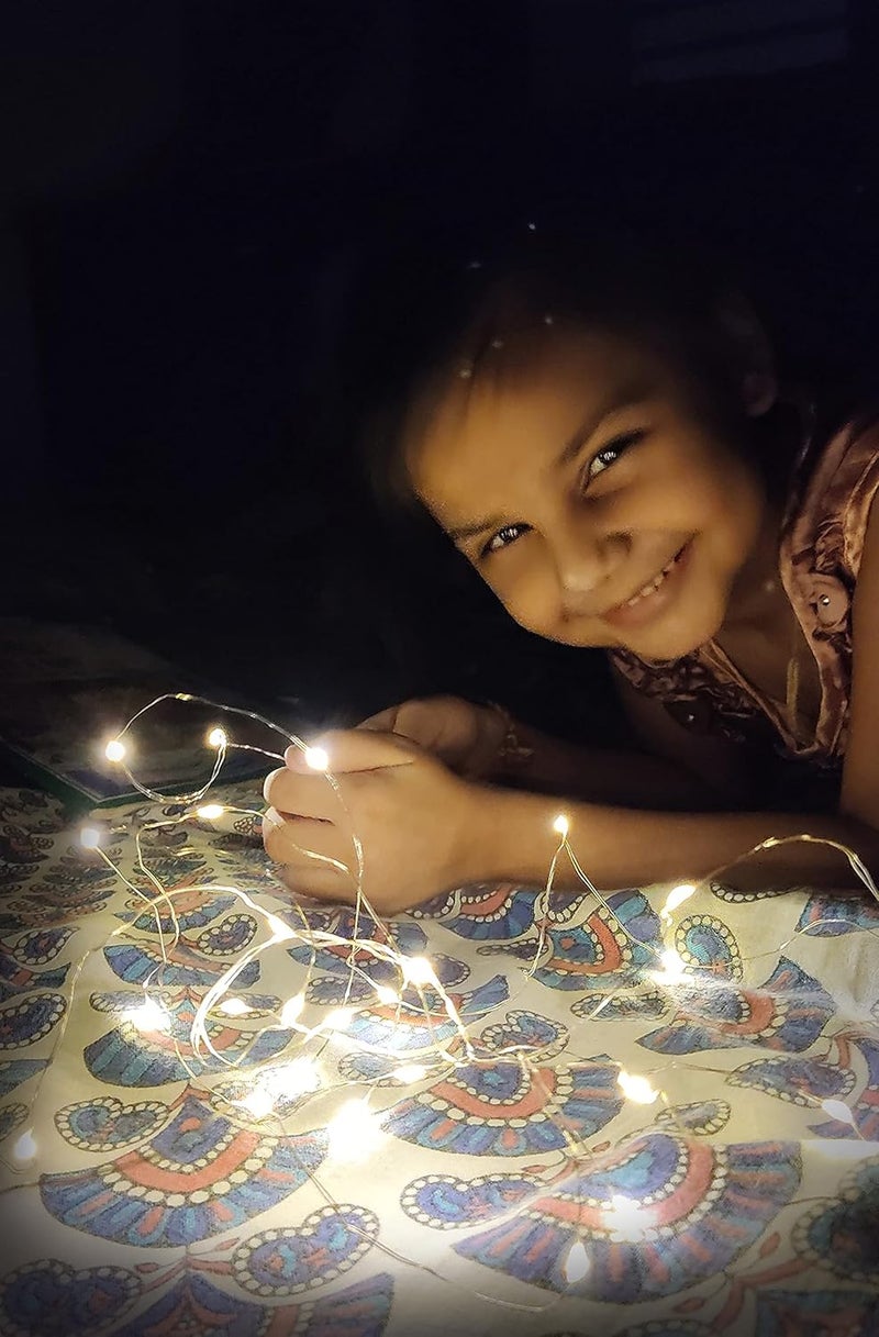 K3 Wire String Fairy Lights Waterproof 30 LED Powered by 2AA Battery 3 MeterWarm WhitePack 4 - Image 3