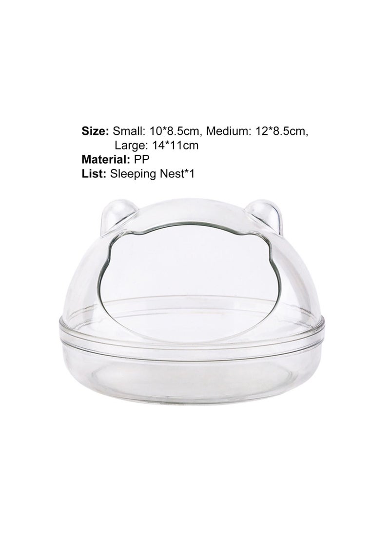 Transparent Mini Hamster litter tray Small Animal Toilet Cage Accessories - Image 2