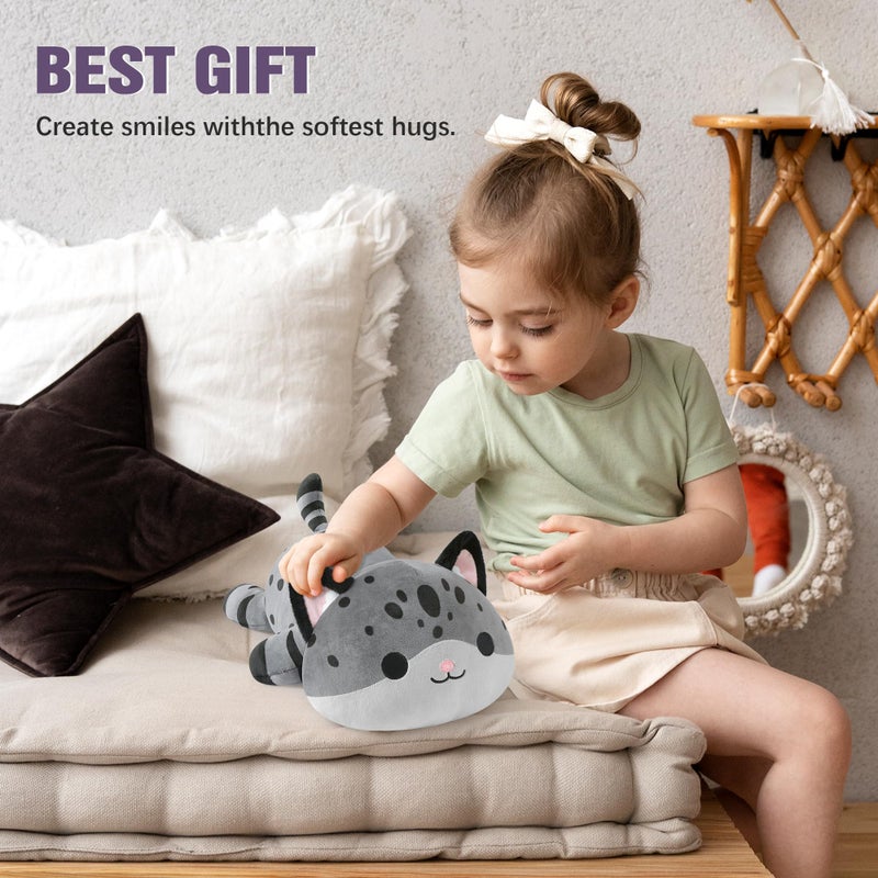 Onsoyours Original Weighted Panther Cat Plush, Cute Hugging Black Leopard Kitty Weighted Stuffed Animal, Soft Collectible Gift for Kids & Adults(9.8", 1.0 Lbs) - Image 5