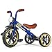 KRIDDO Kids 12 Inch Tricycle With Puncture Free Wheels Front Light Adjustable Seat  Gift for 25 Year Olds Blue - Image 4