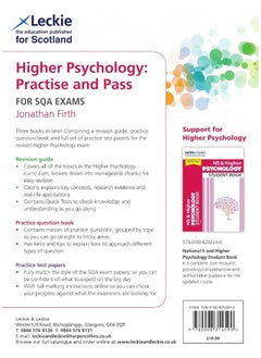 Practise and Pass Higher Psychology Revision Guide for New 2019 Exams: Revise Curriculum for Excellence SQA Exams - pzsku/Z2DF663ED241BD0D3B0FDZ/45/_/1740733309/127366a8-636f-47b6-939a-1b5ef0cdd536