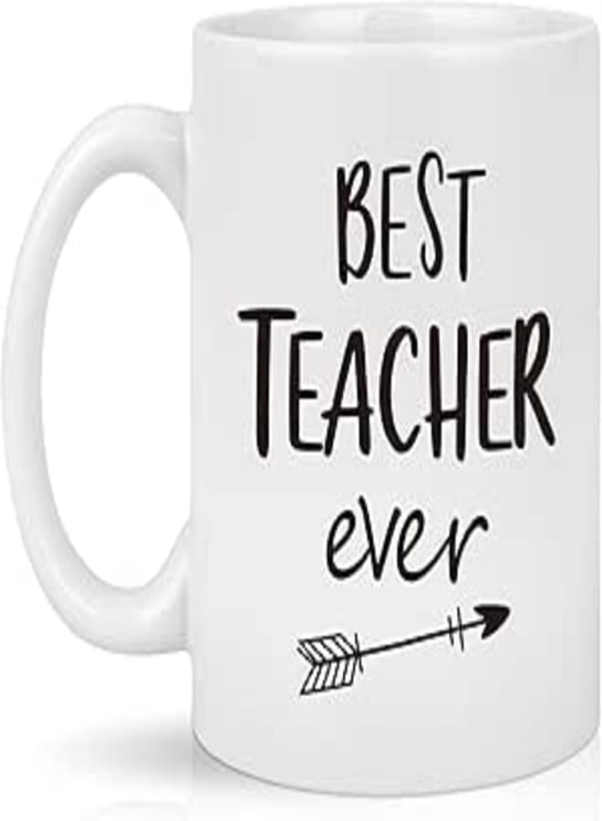 Cabtnca Teacher Appreciation Gifts, Best Teacher Ever, Teacher Gifts, Teacher Mug, Teacher Appreciation Gifts for Women, Mothers Day Birthday Christmas Gifts for Teacher from Students, 11Oz