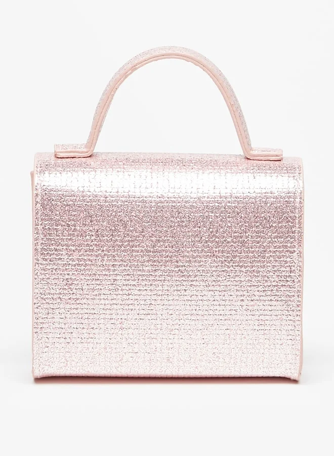 Flora Bella By Shoexpress Butterfly Accent Crossbody Bag with Chain Strap and Magnetic Closure