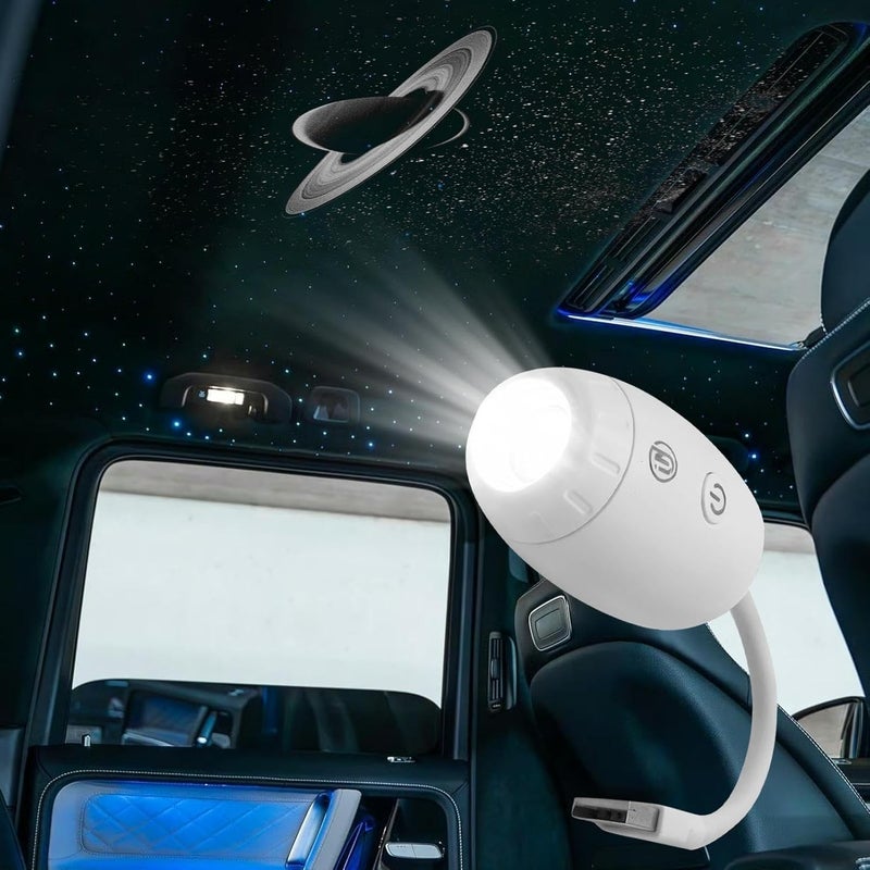 Genérico USB Projector Light | Ambient LED Light for Vehicle with Levels, Interior LED Projector Lights, Truck Sedan Travel Camping Room Bedroom Living Room Apartment - Image 3