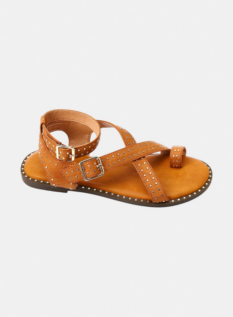 Dejavu Shoes JAL-DJTX-001  Criss-Cross Strap Sandal For Women - Image 1