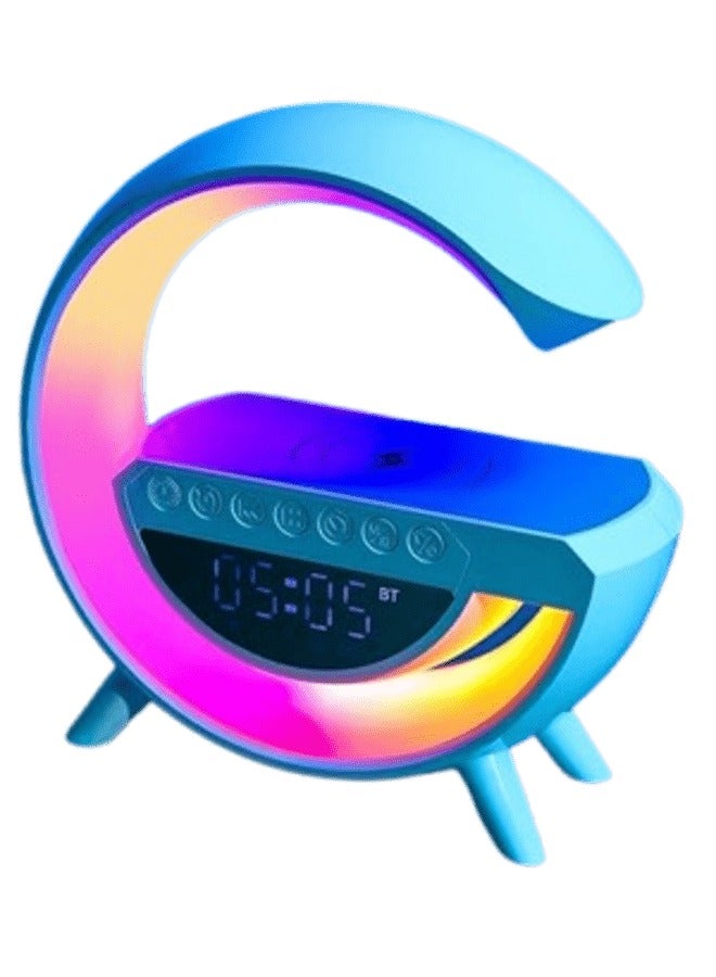 مكبر صوت بلوتوث، مكبر صوت بلوتوث متعدد الوظائف، مكبر صوت محمول، مع ضوء LED قابل للتعديل - Image 1