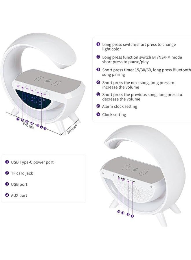 مكبر صوت بلوتوث، مكبر صوت بلوتوث متعدد الوظائف، مكبر صوت محمول، مع ضوء LED قابل للتعديل - Image 5