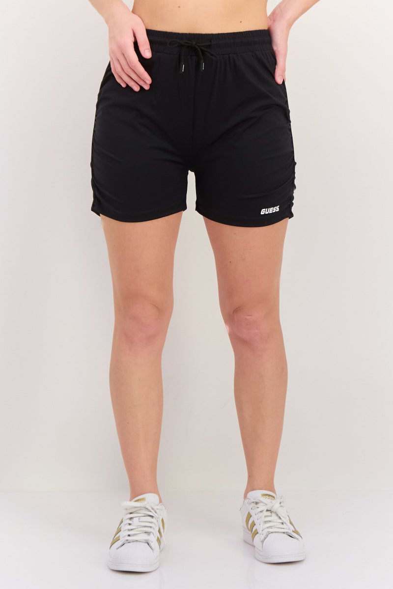 GUESS Women Sportswear Fit Training Shorts, Black  - Image 1